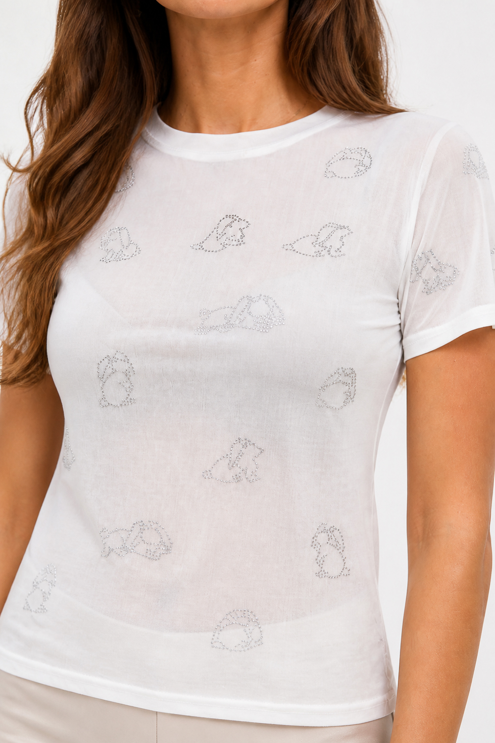 Блуза тюл