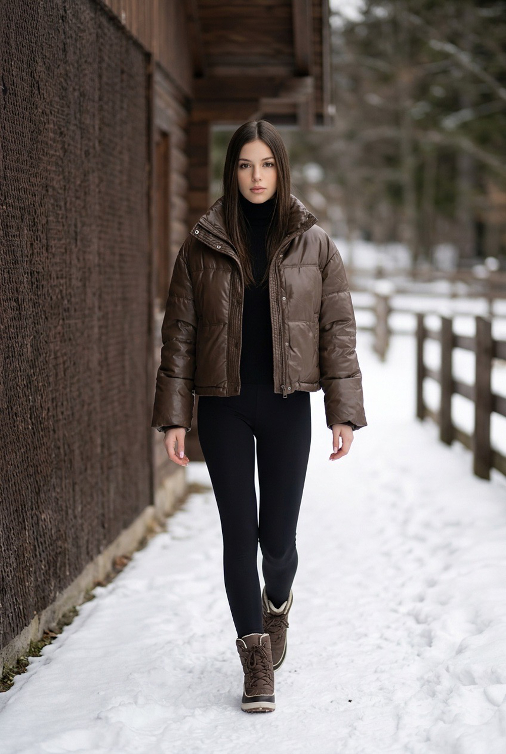 Късо яке еко кожа стягчета